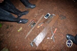 Kaporo-Rail : 12 interpellations et un arsenal saisi dans un repaire criminel, selon la Police nationale